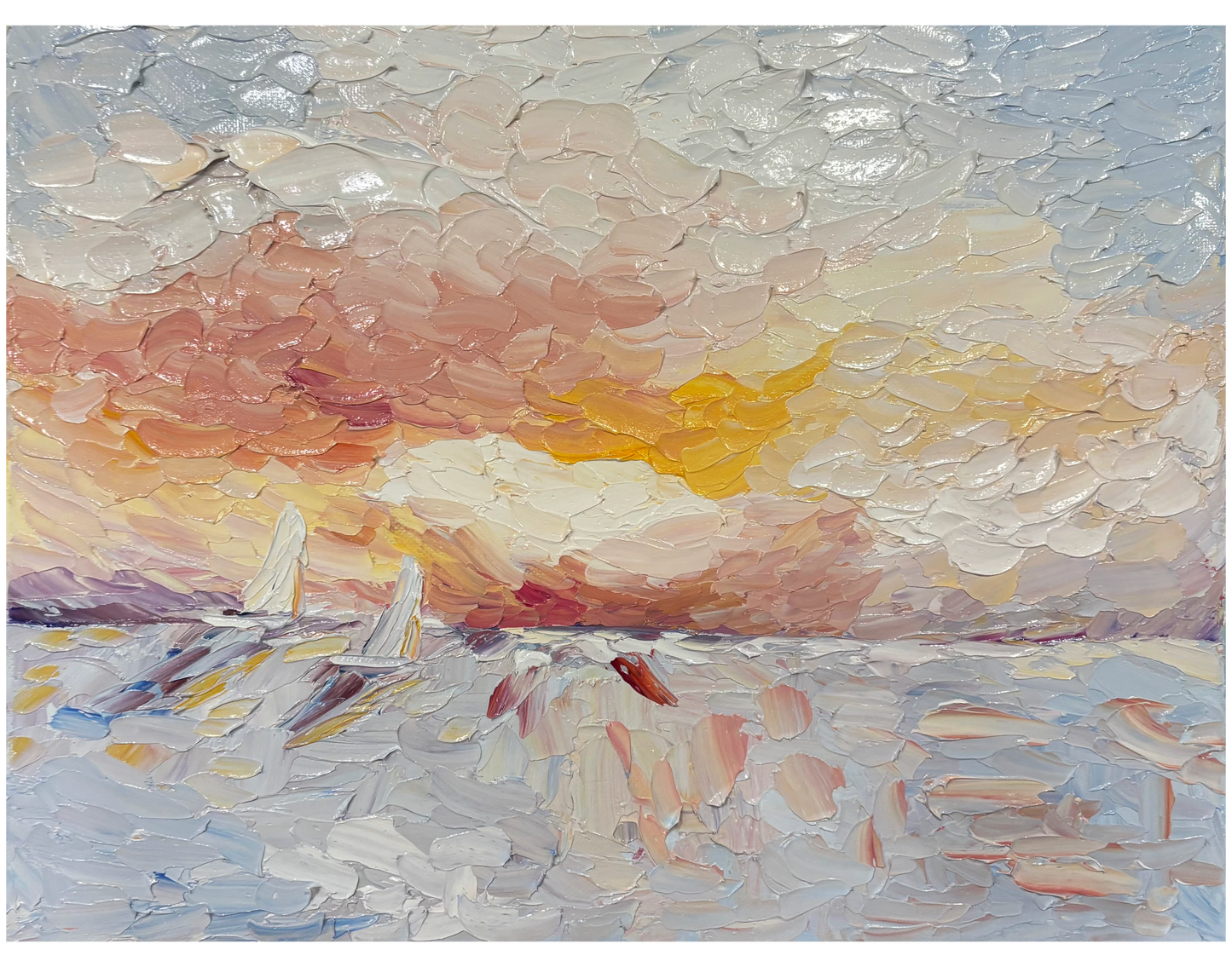 Sunset Sail 14 x 11