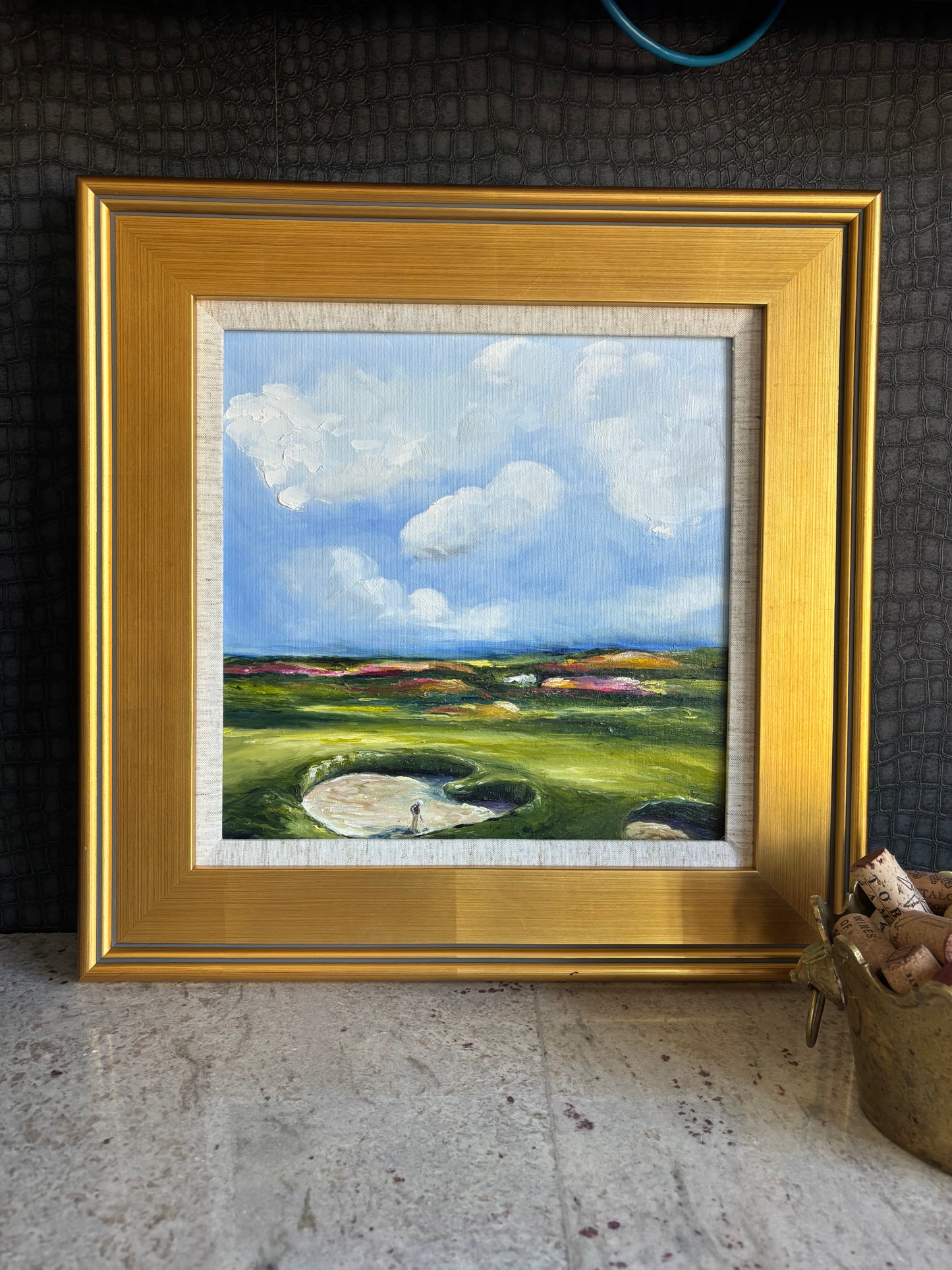 Well, Hell (Hell Bunker St. Andrew's) 12x12 (Available at The Pines Gift+Home+Art. Click on link in description to purchase)